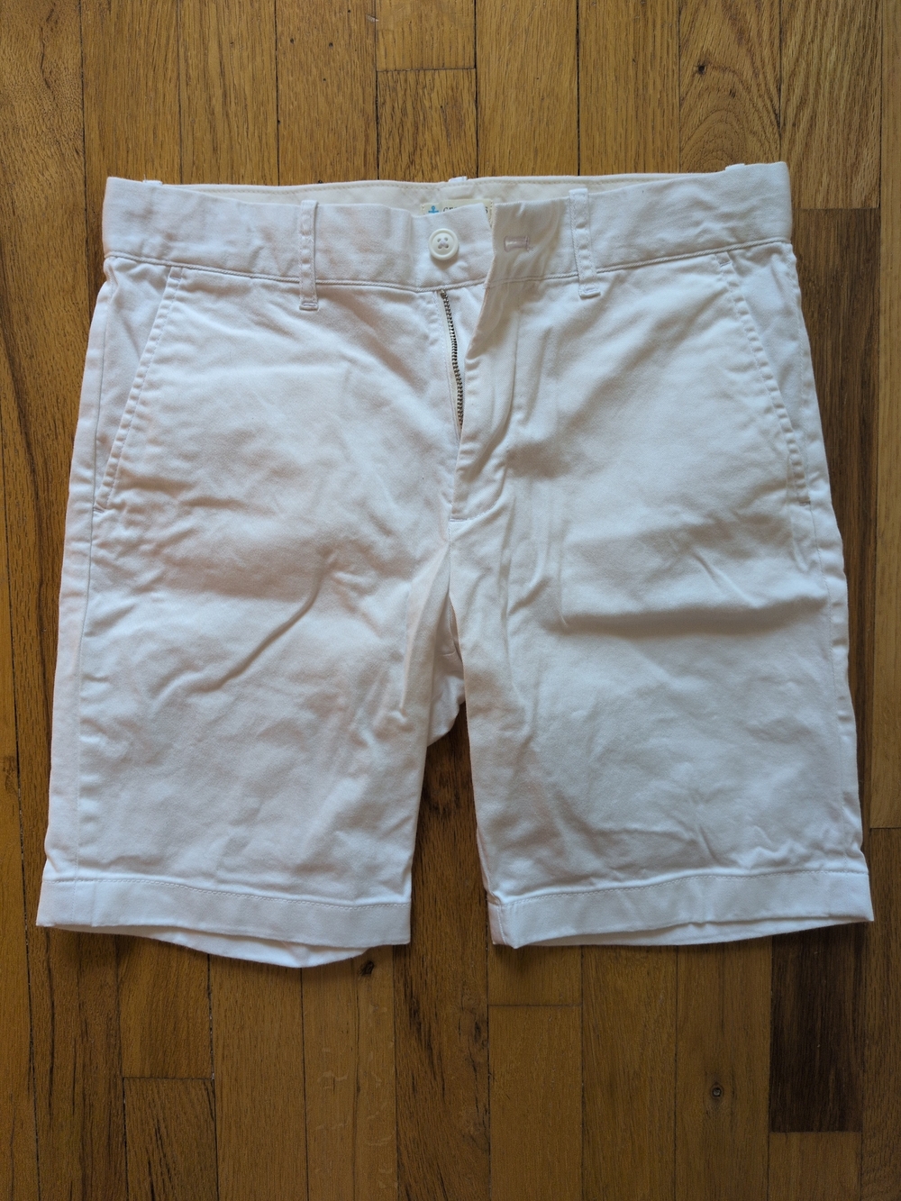 JCrew Crewcuts White Cotton Chino Shorts for Kids